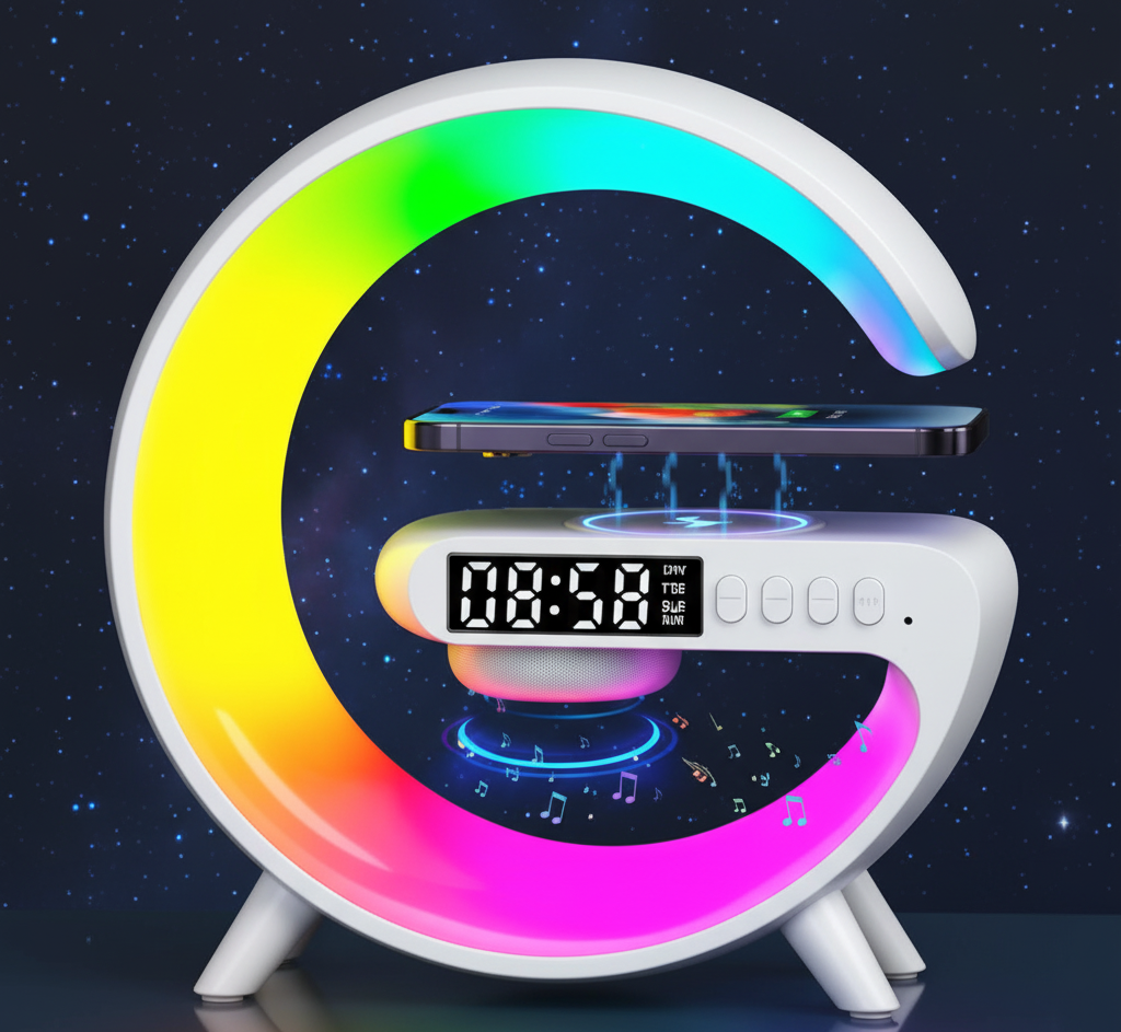 G63 Atmosphere RGB Light Bluetooth Speaker With Wireless Charging