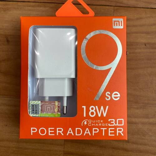 Mi 18W 9Se Fast Charging Adapter With Type-B Cable & Type-B Cable Qualcomm Quick Charge 3.0, White