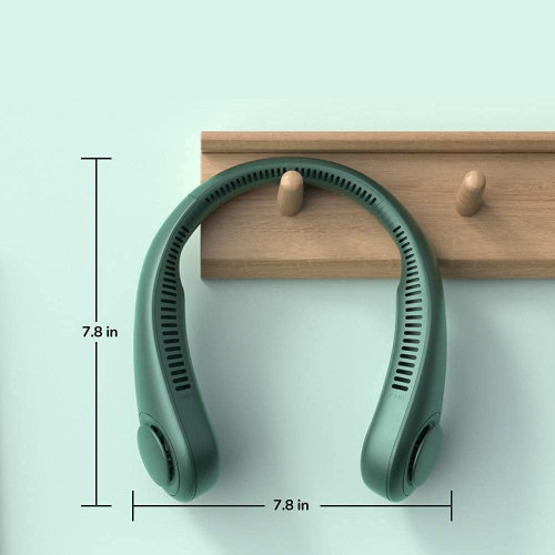 Portable Neck Fan Hands Free Bladeless Hanging Sport Cooling Wearable Personal Leafless Desk