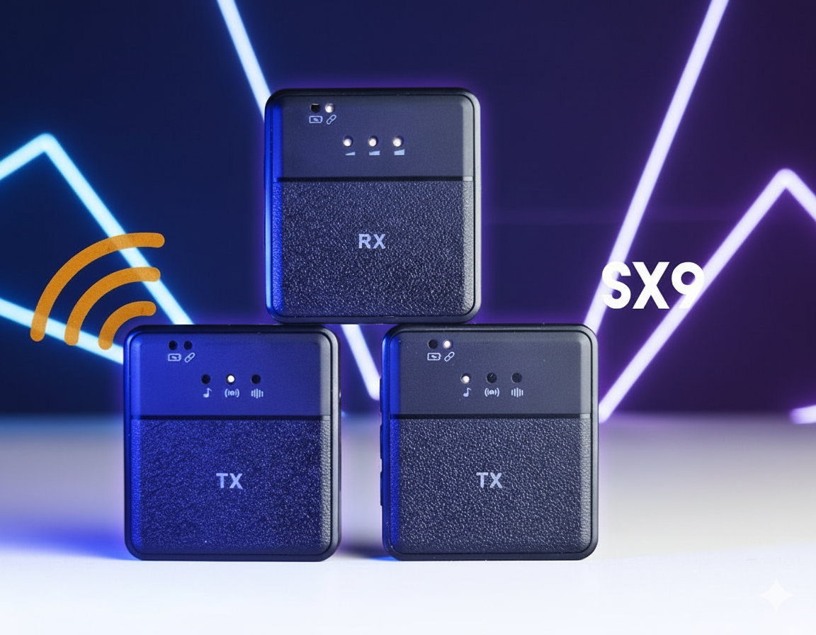 SX9 Mini Wireless Microphone For Type C & 3.5 Interface