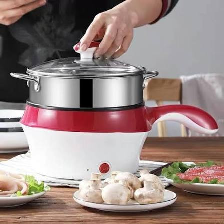 Mini Electric Multi Cooker with Steamer - Compact and Convenient Cooking Solution - Durable stainless steel construction