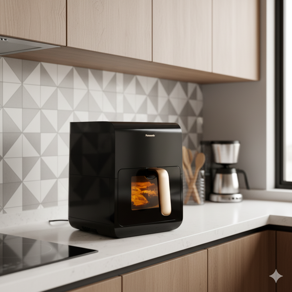 The Panasonic NF-CC600 Air Fryer Produces Crispy and Juicy Results with Gentle Steam