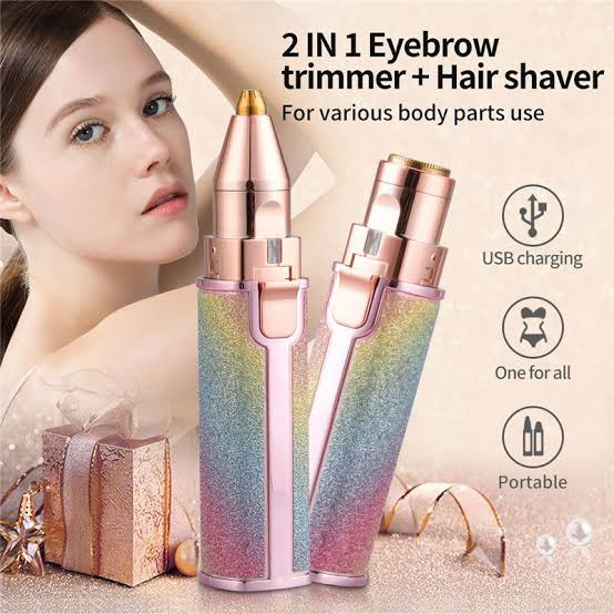 BLAWLESS 2IN1 BATTERY OPERATED EYEBROW TRIMMER SHAVER FOR LADIES HX-203A