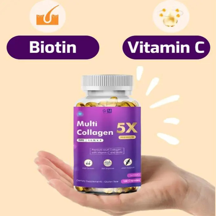 Multi-Collagen 5x মালয়েশিয়ার Health Ministry দারা অনুমদিত Collagen যেটা খাওয়া সম্পুর্ন safe এবং halal