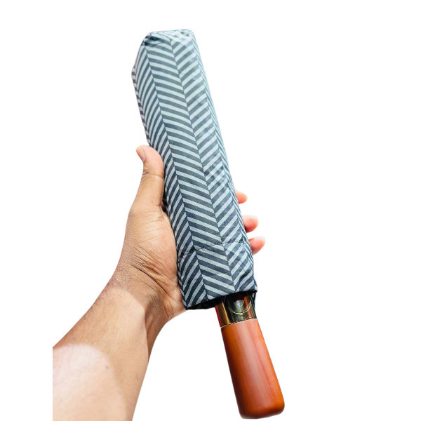 Premium 12-Ribs Automatic Open/Close Wood Handle Umbrella